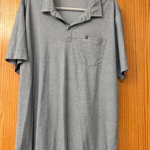 Travis Mathew Light Gray Polo Shirt